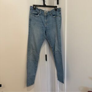 FRAME Le Garçon Blue Skinny Jeans